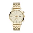 Fossil Luther Chronograph Gold-tone Stainless Steel Watch  Jewelry - Bq2435