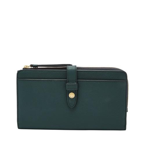 Fossil Fiona Tab Clutch  Wallet Teal- Sl7704380