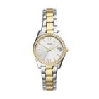 Fossil Scarlette Three-hand Date Two-tone Stainless Steel Watch  Jewelry - Es4319