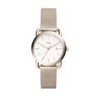 Fossil The Commuter Three-hand Date Stainless Steel Watch  Jewelry - Es4349