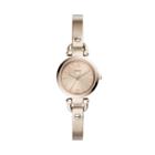 Fossil Georgia Mini Three-hand Pastel Pink Stainless Steel Watch  Jewelry - Es4483