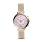 Fossil Refurbished Hybrid Smartwatch - Q Jacqueline Pastel Pink Stainless Steel  Jewelry - Ftw5025j