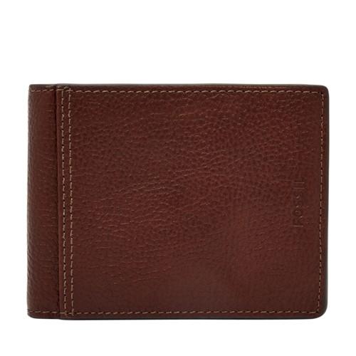 Fossil Tyler Rfid International Traveler  Wallet Brown- Sml1502200