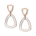 Fossil Geometric Rose Gold-tone Stainless Steel Earrings  Jewelry Rose Gold- Jf03065791