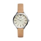 Fossil Suitor Three-hand Brown Leather Watch  Jewelry - Bq3083