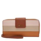 Fossil Madison Zip Clutch  Wallet Pink Multi- Swl2176664