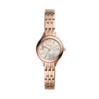 Fossil Suitor Mini Three-hand Rose Gold-tone Stainless Steel Watch  Jewelry - Bq3333