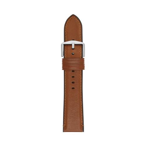 Fossil Estate 22mm Light Brown Leather And Silicone Watch Strap   - S221300