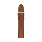 Fossil Estate 22mm Light Brown Leather And Silicone Watch Strap   - S221300