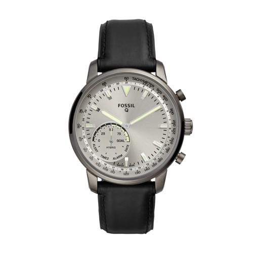 Fossil Hybrid Smartwatch - Q Goodwin Black Leather  Jewelry - Ftw1171