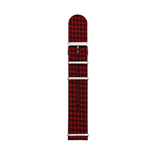 Fossil Polyester 24mm Watch Strap - Gingham   - S241051