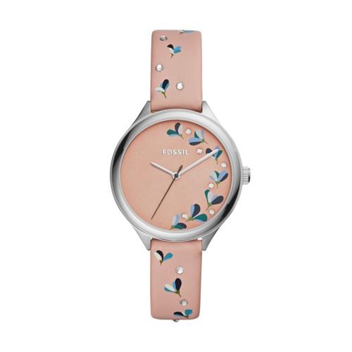 Fossil Suitor Three-hand Blush Leather Watch  Jewelry - Bq3475