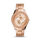 Fossil Stella Multifunction Rose-tone Stainless Steel Watch   - Es3590