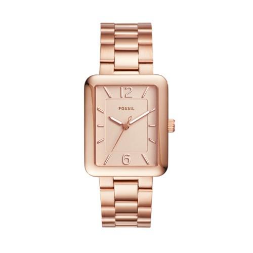 Fossil Atwater Three-hand Rose Gold-tone Stainless Steel Watch  Jewelry - Es4156
