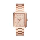Fossil Atwater Three-hand Rose Gold-tone Stainless Steel Watch  Jewelry - Es4156