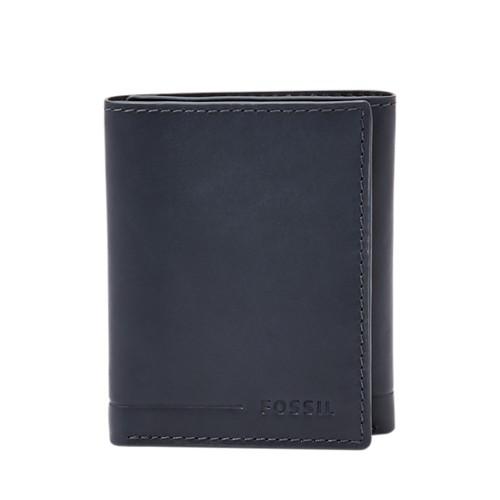 Fossil Allen Rfid Trifold  Wallet Midnight Navy- Sml1550406
