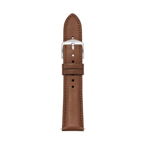 Fossil Leather 20mm Watch Strap - Espresso   - S201024