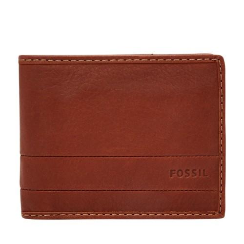 Fossil Lufkin Traveler  Wallet Medium Brown- Sml1390210