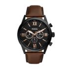 Fossil Flynn Chronograph Brown Leather Watch  Jewelry - Bq2376