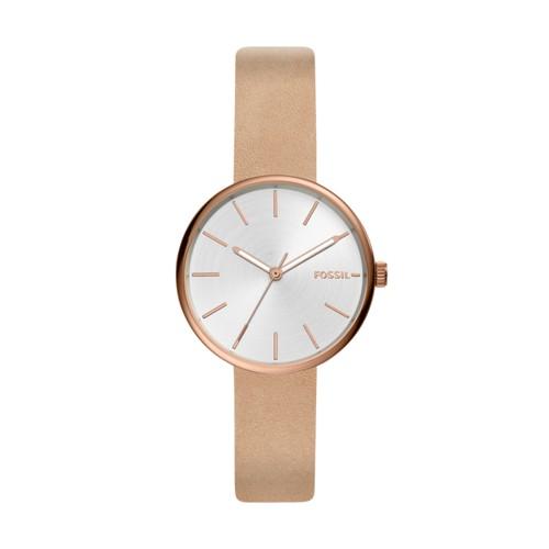 Fossil Hutton Three-hand Tan Leather Watch  Jewelry - Bq3460
