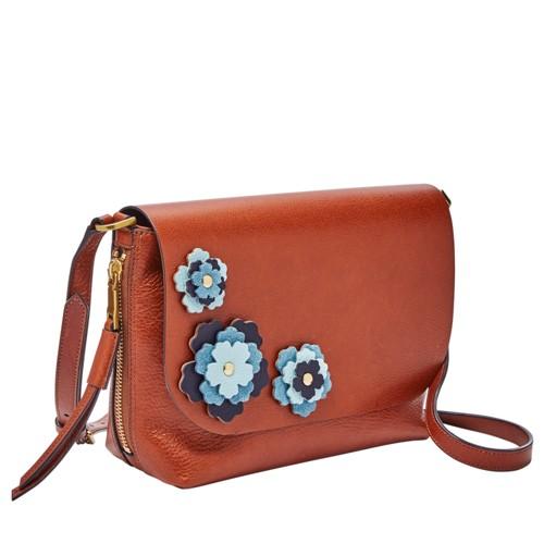 Fossil Maya Small Crossbody  Handbags Brown Multi- Zb7772914