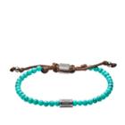 Fossil Vintage Casual Turquoise Beaded Bracelet  Jewelry - Ja6884793