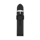 Fossil 24mm Black Leather Watch Strap   - S241076