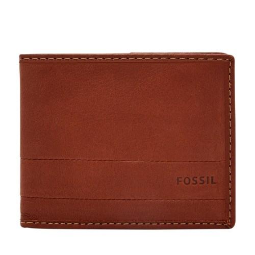 Fossil Lufkin Bifold  Wallet Medium Brown- Sml1392210
