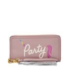 Fossil Logan Rfid Zip Around Clutch  Wallet Orchid Tint- Sl7850522