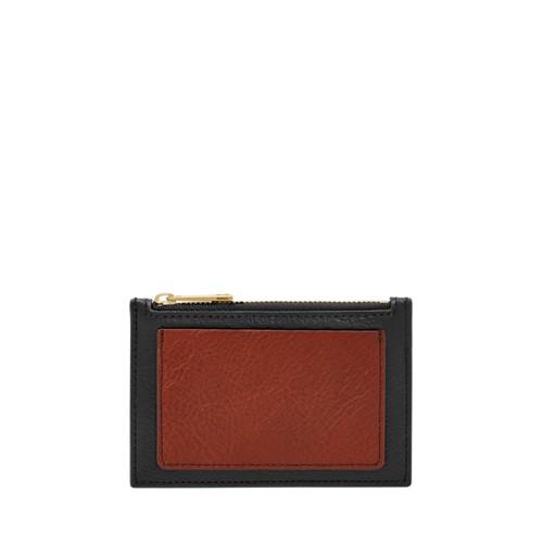 Fossil Shelby Zip Coin Wallet Black- Sl7765001