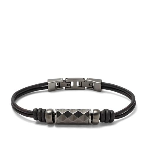 Fossil Textured Leather Bracelet Jf01841001