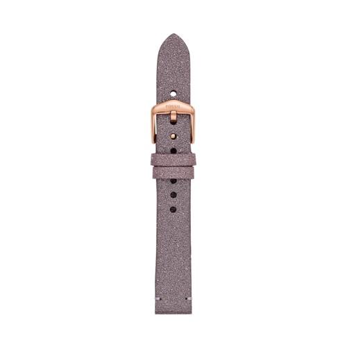 Fossil 16mm Lavender Glitter Leather Strap   - S161058