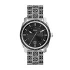 Fossil Machine Stainless Three-hand Date Stainless Steel Watch  Jewelry - Fs5506
