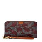Fossil Emma Rfid Pvc Large Zip Clutch Sl7199995 Wallet