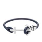 Fossil Anchor Blue Leather Wrist Wrap  Jewelry - Jf02883040