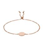 Fossil Disc Rose Gold-tone Bracelet  Jewelry Rose Gold- Jf02898791