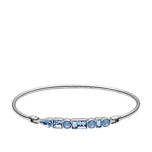 Fossil Heritage Shapes Stainless Steel Bangle  Jewelry Silver- Jof00482040