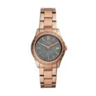Fossil Adalyn Three-hand Date Rose Gold-tone Stainless Steel Watch  Jewelry - Bq3421