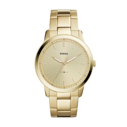 Fossil The Minimalist Three-hand Gold-tone Stainless Steel Watch  Jewelry - Fs5462