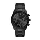 Fossil Sullivan Multifunction Black Stainless Steel Watch  Jewelry - Bq2448