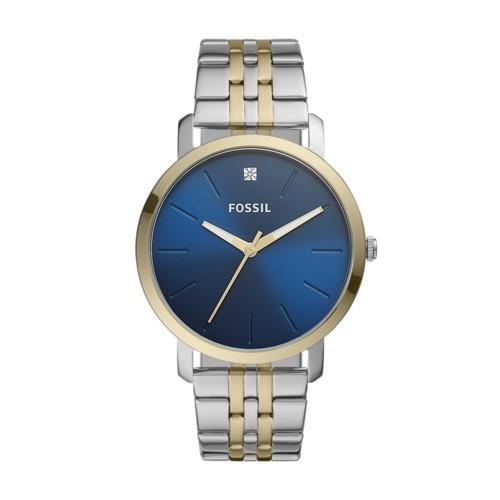 Fossil Lux Luther Three-hand Two-tone Stainless Steel Watch  Jewelry - Bq2418