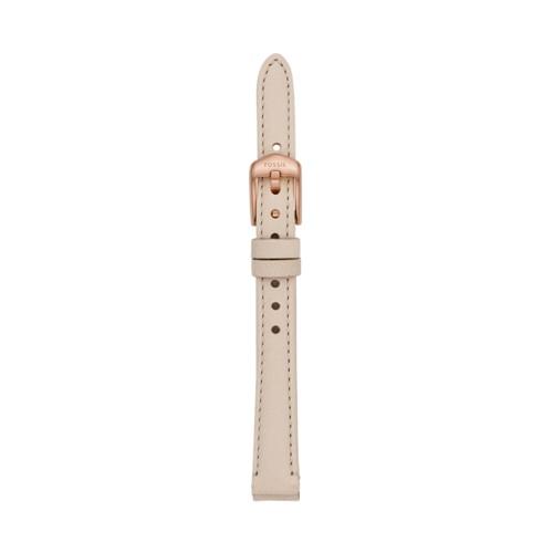 Fossil 12mm Winter White Leather Strap   - S121010