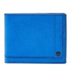 Fossil Walton Rfid Traveler  Wallet Blue- Sml1650470