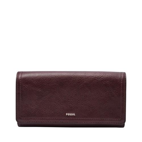 Fossil Logan Rfid Flap Clutch  Wallet Fig- Sl7833503