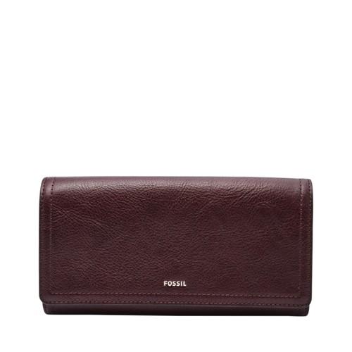 Fossil Logan Rfid Flap Clutch  Wallet Fig- Sl7833503