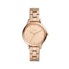 Fossil Laney Three-hand Rose Gold-tone Stainless Steel Watch  Jewelry - Bq3321