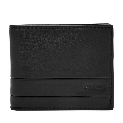 Fossil Lufkin Bifold  Wallet Black- Sml1392001