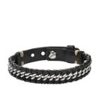 Fossil Chain And Leather Bracelet Jf01632040