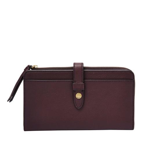 Fossil Fiona Tab Clutch  Wallet Fig- Sl7704503