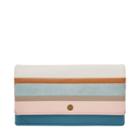 Fossil Aubrey Clutch  Wallet Spring Stripe- Sl7879387